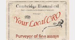 Desktop Screenshot of cambridgebiomed.com